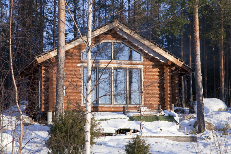 Gartenhaus im Winter